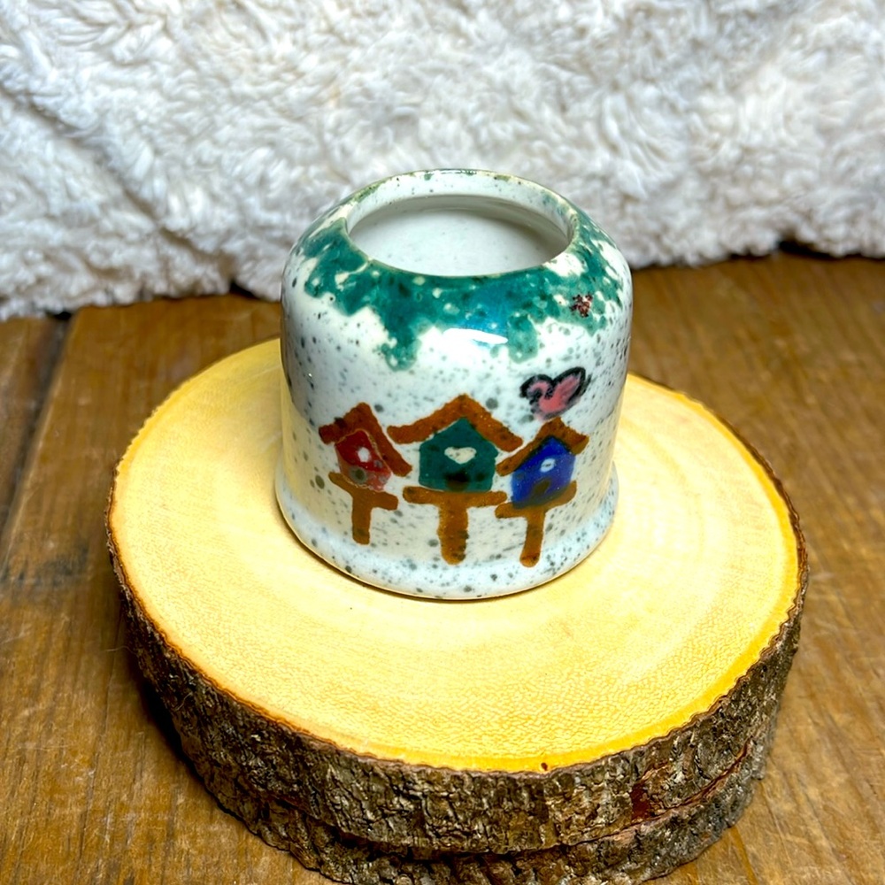 Vtg Home & Garden. Retired & “Rare” Party Birdhouse Collection Toothpick Holder